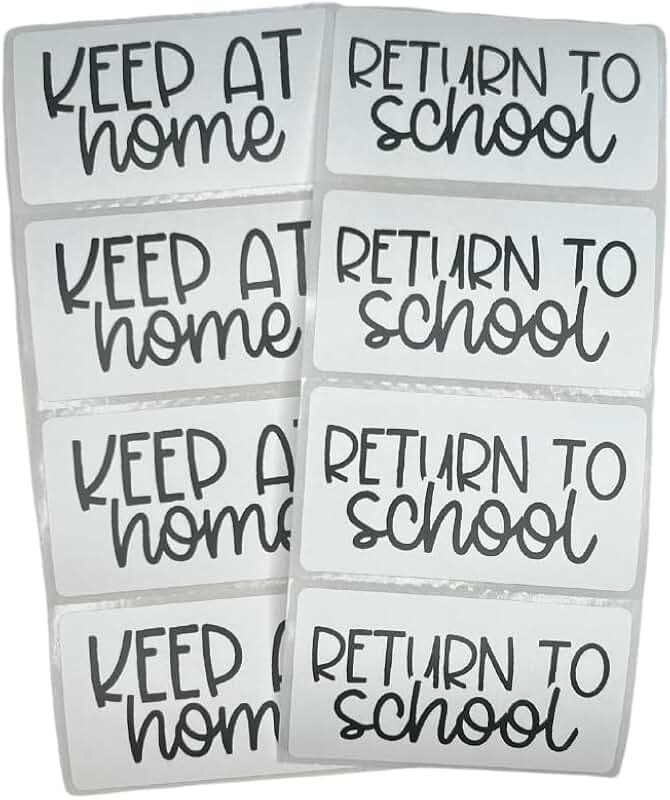 Student Homework Folder Labels, 200 Count