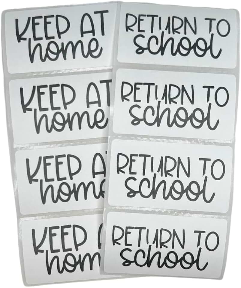 Student Homework Folder Labels, 200 Count