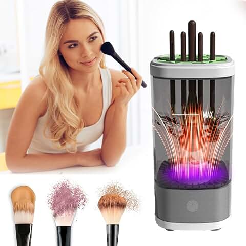 Electric Makeup Brush and Sponge Cleaner Machine