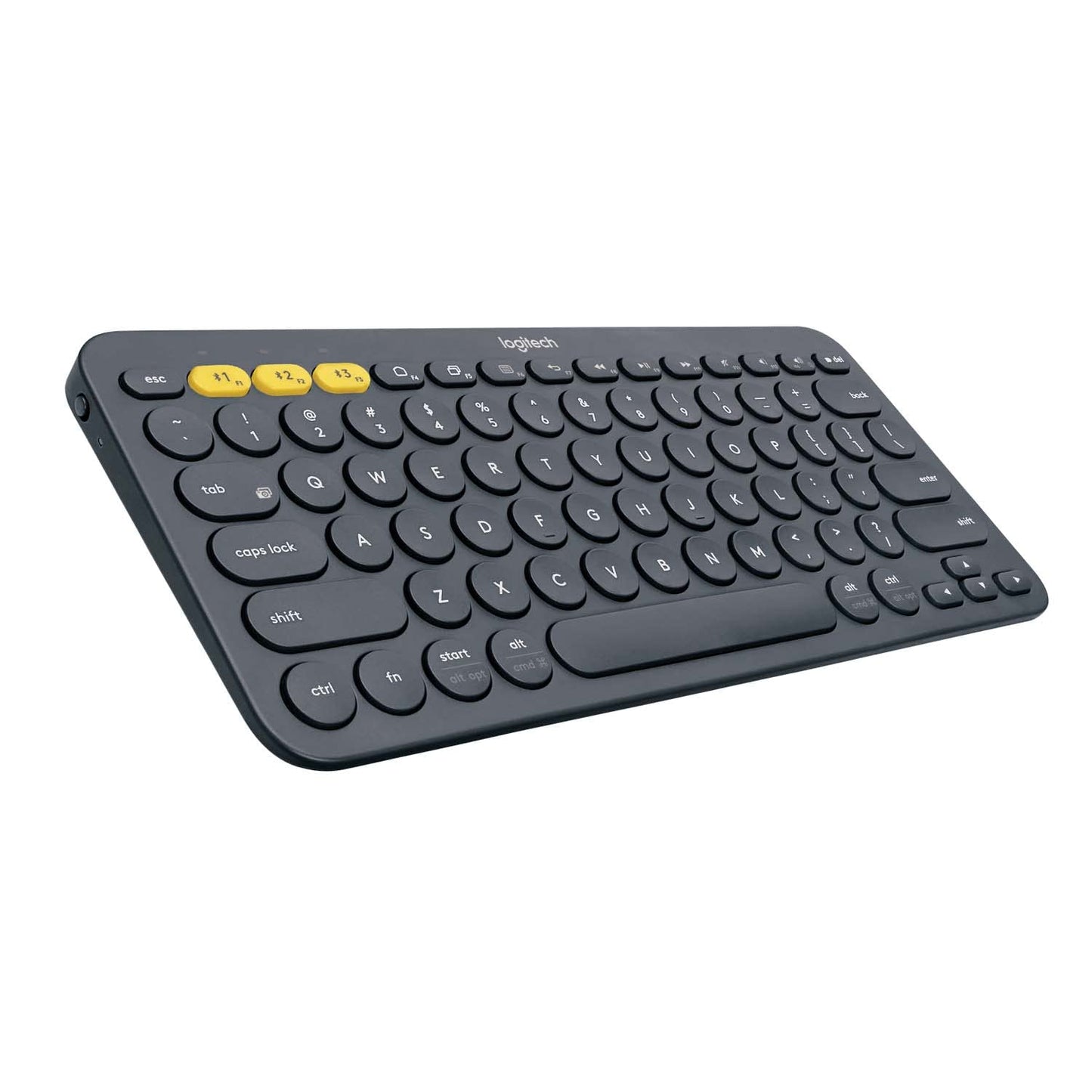 K380 Multi-Device Bluetooth Keyboard - Windows, Mac, Chrome OS, Android, iPad, iPhone, Apple TV Compatible - with Flow Cross-Computer Control and Easy-Switch up to 3 Devices - Dark Grey