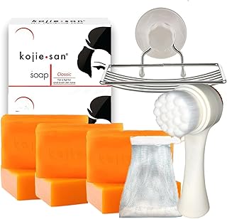 Face and Body Brightening Shower Set with Kojic Acid Soap