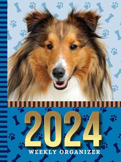 2024 Weekly Organizer with Paw Print Cover