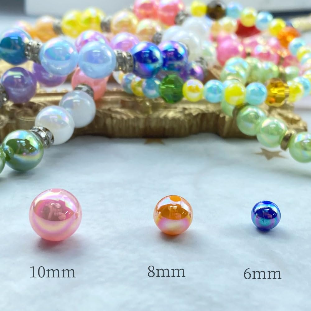 Colorful 10mm Pearl Beads for Jewelry and Home Decor