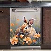 Easter Bunny Magnet Dishwasher Door Cover
