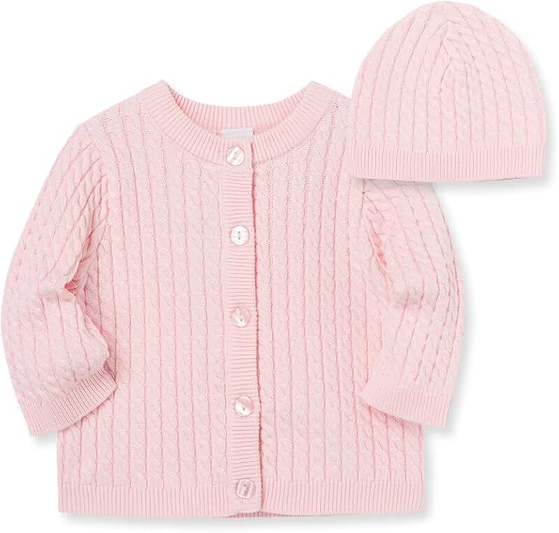 Baby Cable Knit Sweater and Cap Set
