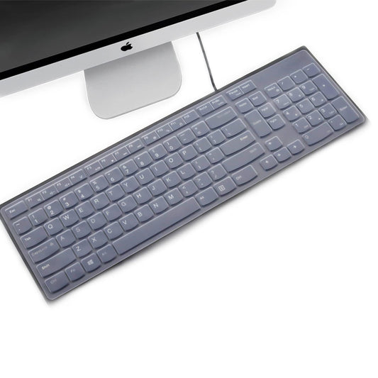 Clear silicone keyboard cover for wireless keyboards