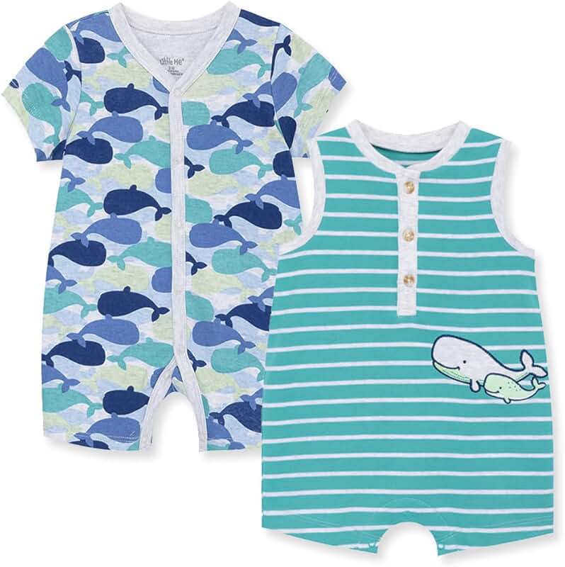 Two Baby Boy Rompers Pack