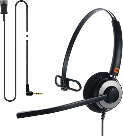 Headset with Noise Cancelling Mic and 3.5mm Jack