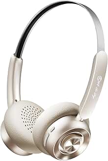 Wireless On-Ear Headphones with 75H Playtime and Custom EQ