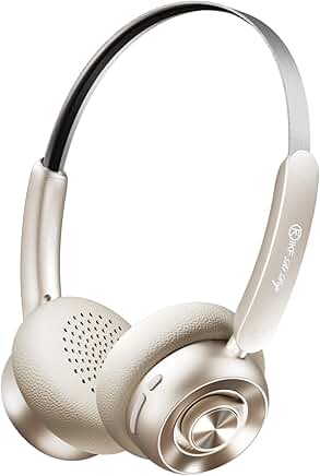 Wireless On-Ear Headphones with 75H Playtime and Custom EQ