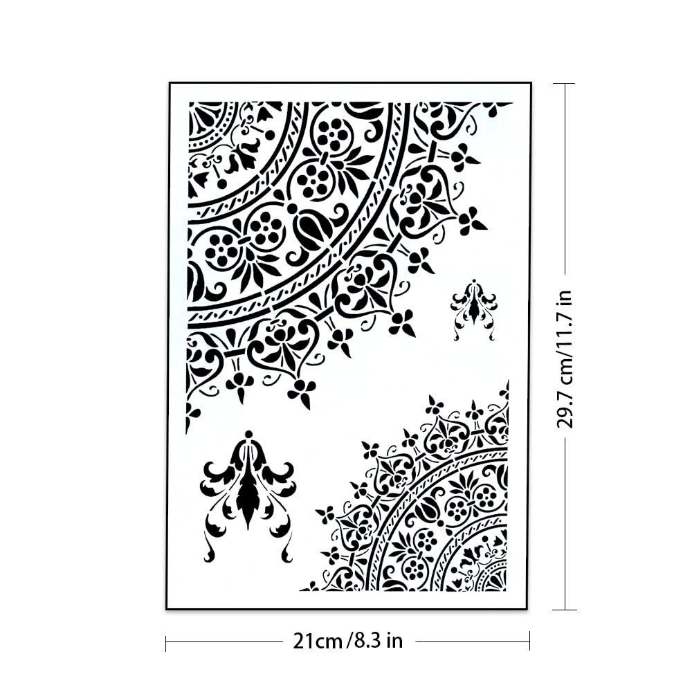 DIY Decorative Stencil Template for Painting on Canvas Wood Paper