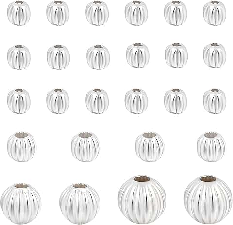 26 Sterling Silver Beads for Jewelry Making