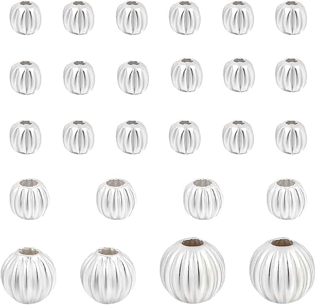 26 Sterling Silver Beads for Jewelry Making