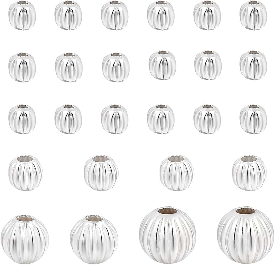 26 Sterling Silver Beads for Jewelry Making