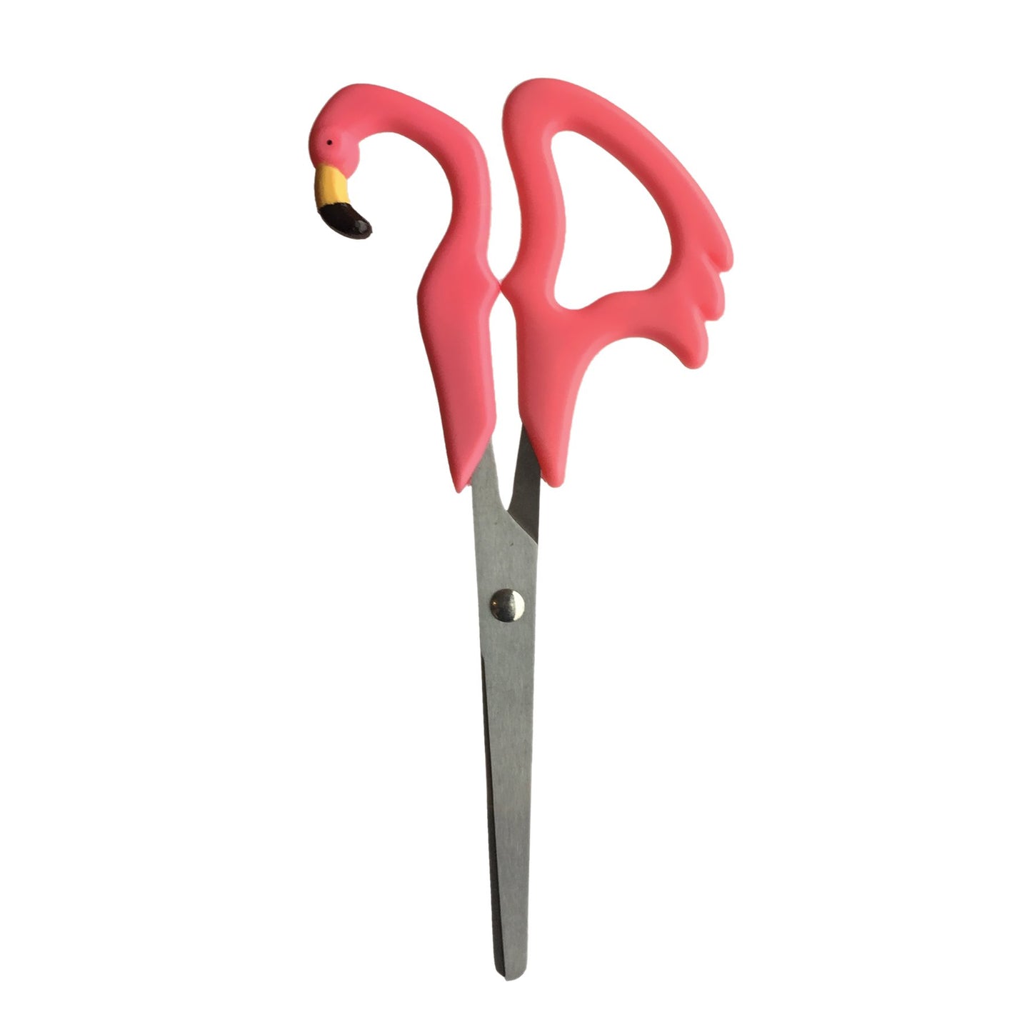 Pink plastic scissors with 4-inch steel blades