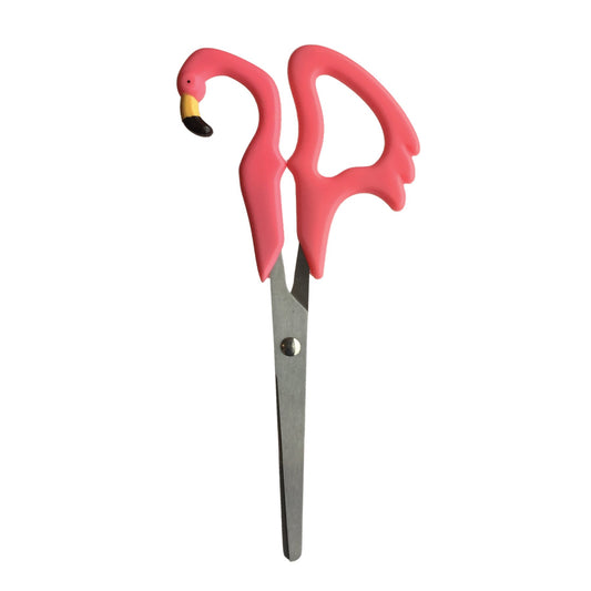 Pink plastic scissors with 4-inch steel blades