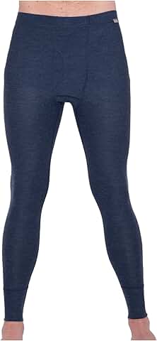 Men's Lightweight Merino Wool Thermal Base Layer Bottoms
