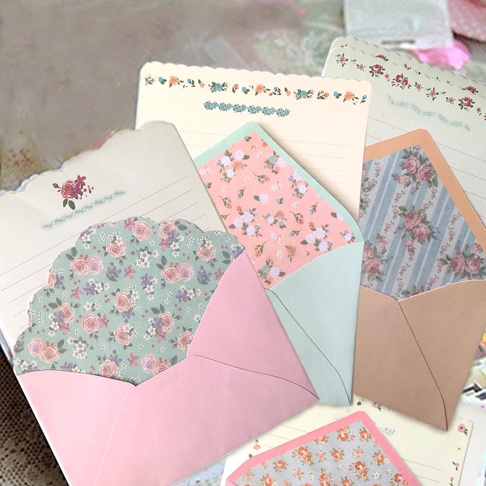Cute Kawaii Stationery Paper with Envelopes