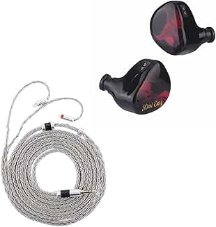 Red IEM with 10mm Beryllium Driver and 2m Grey Cable