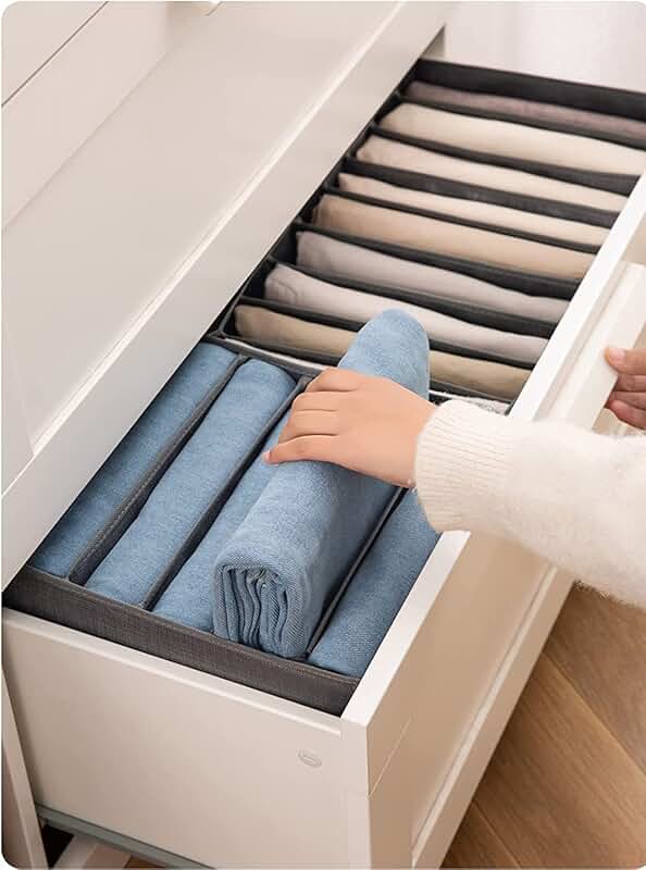 Set of 2 Foldable Mesh Closet Organizers