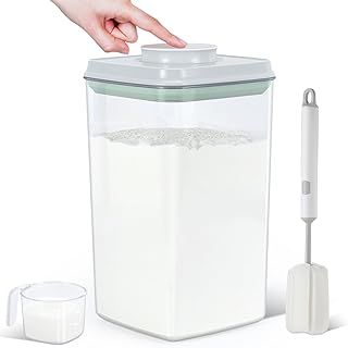 Airtight 4.2 Qt Clear Flour and Rice Storage Container