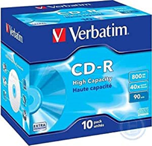 CD-R disc, 40X speed, 800MB capacity