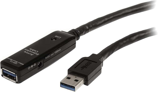 16.4ft USB 3.0 Extension Cable with Power Adapter