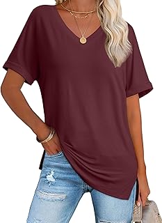 Women's Summer 2025 V-Neck Casual Tunic Top