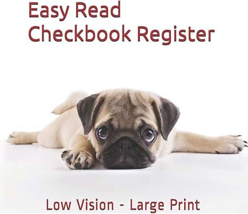 Large Print 7-Column Checkbook Register for Personal Accounts