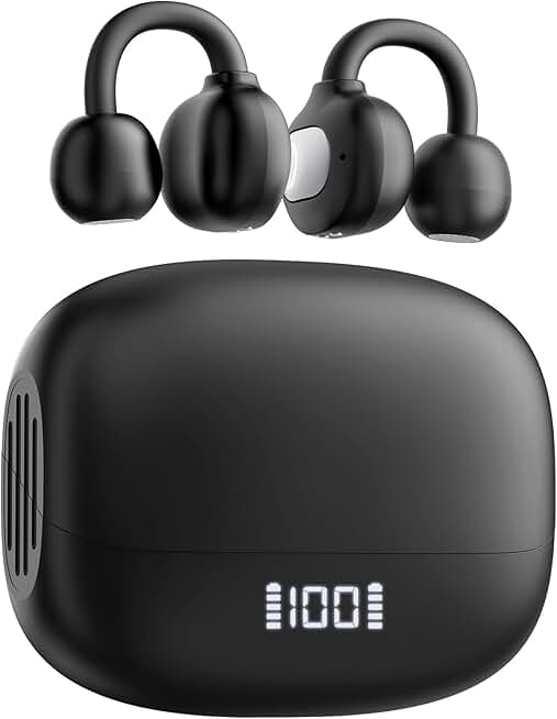 Open Ear Bluetooth Earbuds with Waterproof, 30H Playtime
