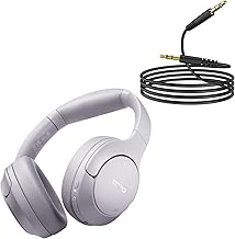 Purple Hybrid Active Noise Cancelling Headphones with Audio Cable