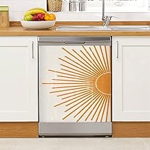 Boho Sun Magnet Cover for Dishwasher, 23x26in