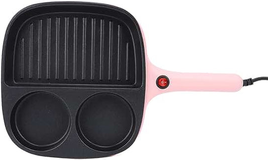 Pink Nonstick Egg and Sandwich Maker for Kitchen