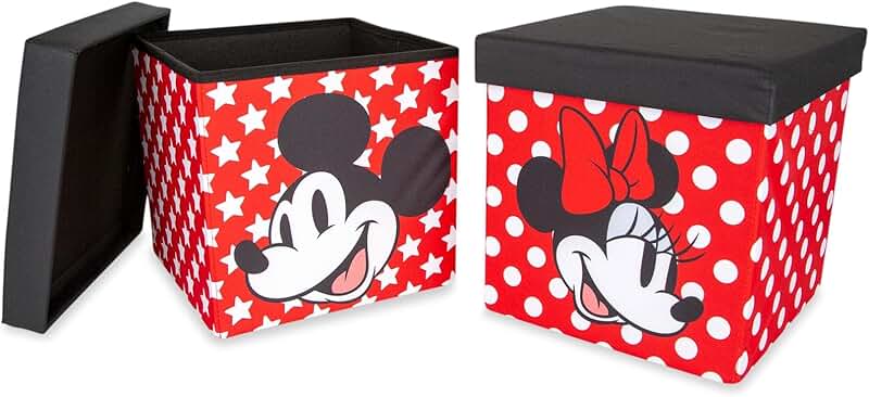 15-Inch Fabric Storage Bins with Lids, Set of 2