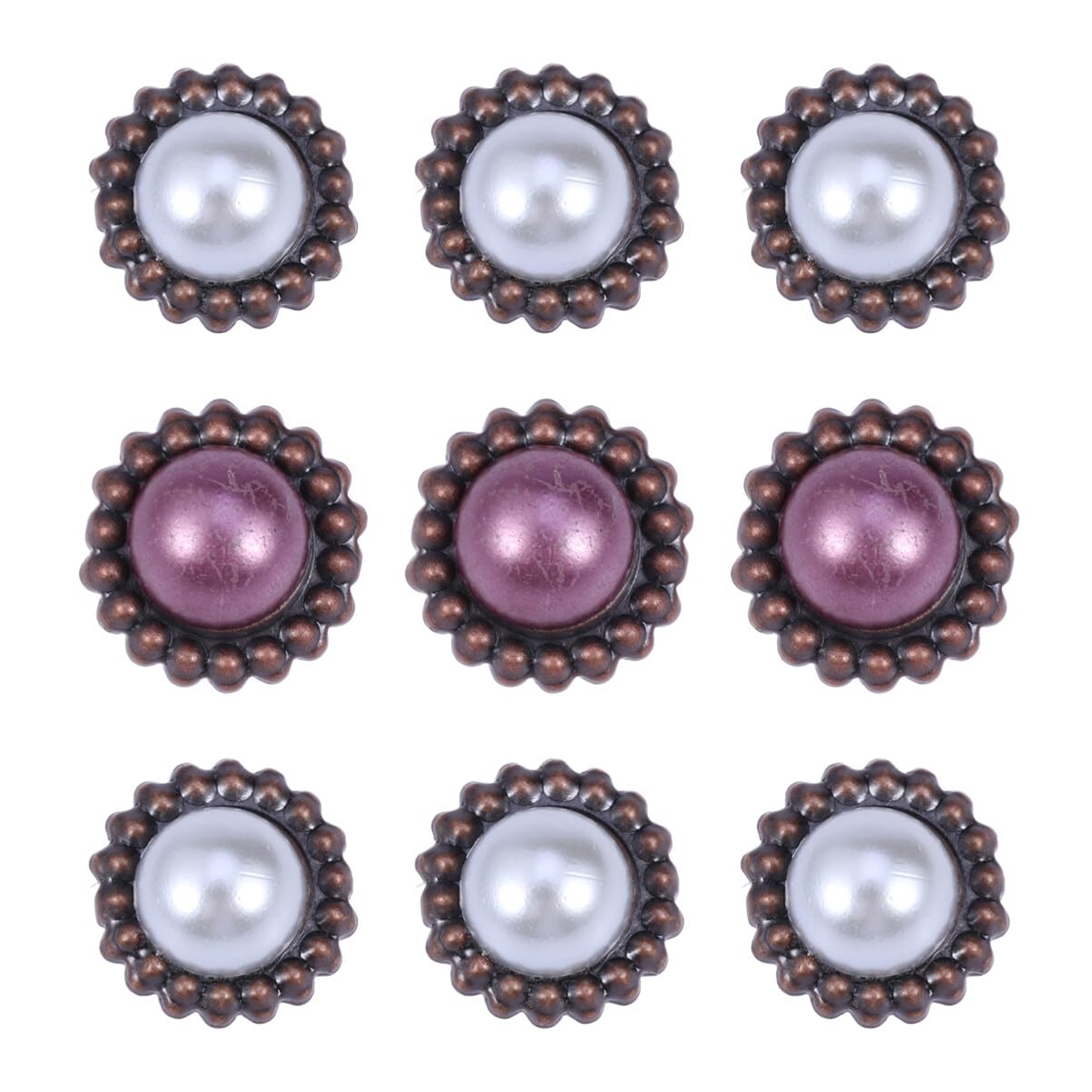 Pearlized Metal Brads for Scrapbooking 20pcs