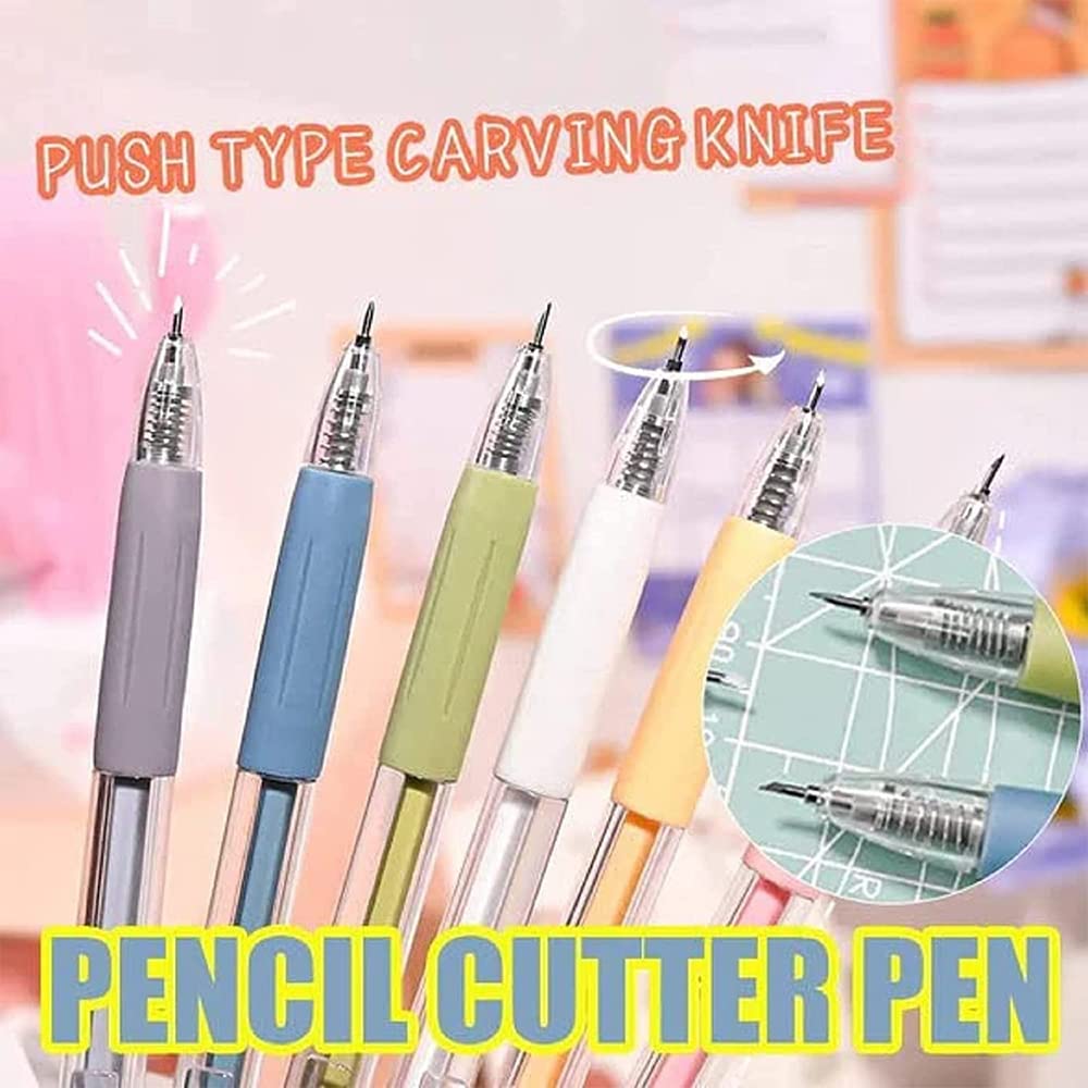 CraftyCut Pen Knife Set 6pcs for Crafts and Scrapbooking