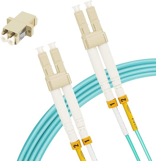 50M LC to LC Fiber Optic Cable with Adapter