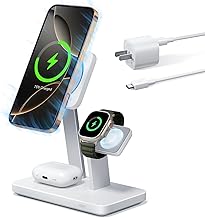 3-in-1 Wireless Charger Stand for iPhone, Apple Watch, AirPods
