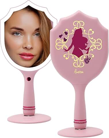 Aurora Disney Princess Handheld LED Makeup Mirror