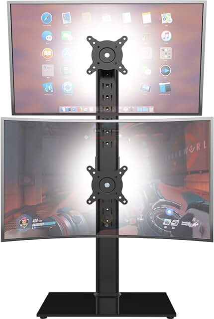 Vertical Dual Monitor Stand for Two Screens