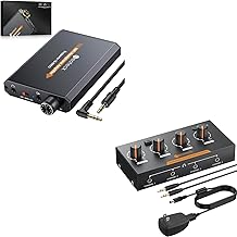 Portable 4-Channel Stereo Headphone Amplifier with Volume and Gain