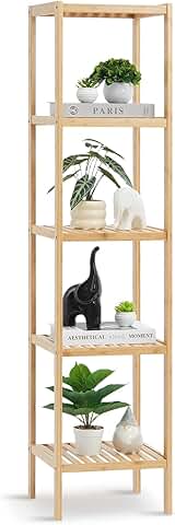 5-Tier Narrow Bathroom and Home Shelf