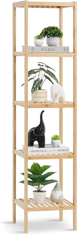 5-Tier Narrow Bathroom and Home Shelf