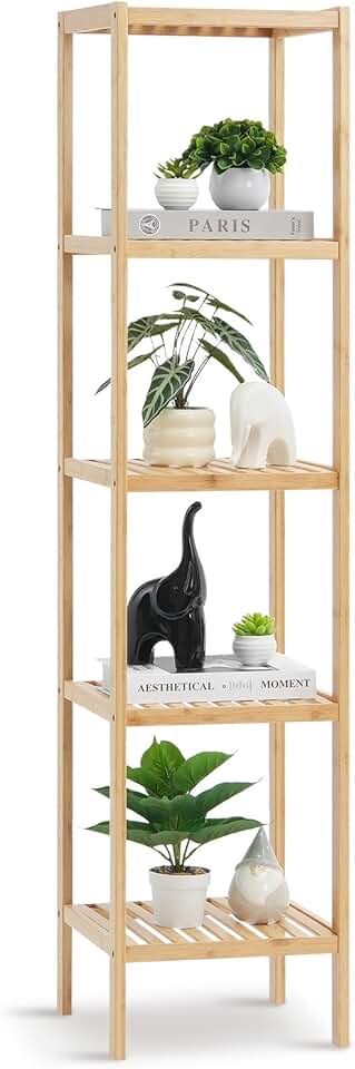 5-Tier Narrow Bathroom and Home Shelf