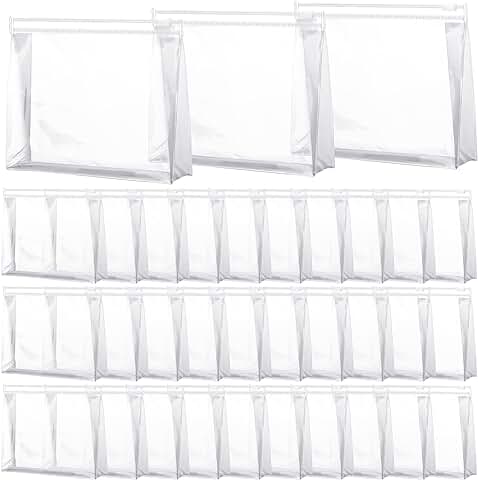 50 Clear Small Makeup Pouches for Travel