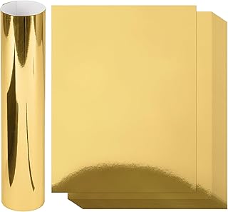 Gold Metallic Cardstock Paper, 60 Sheets, 8.5 x 11, 250 gsm