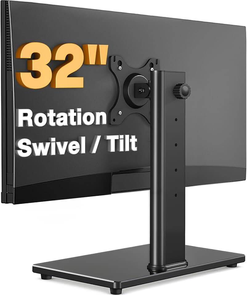 Adjustable VESA Monitor Stand for 13-32 Inch Screens