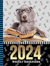 2024 Weekly Organizer with Puppy Dog Cover
