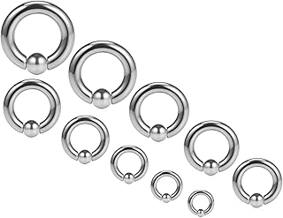Septum and Ear Piercing Gauge Kit in Surgical Steel