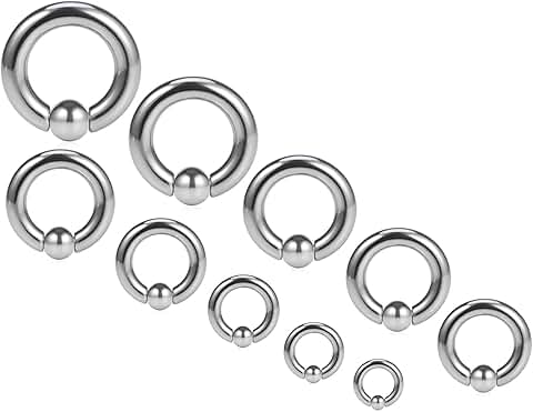Septum and Ear Piercing Gauge Kit in Surgical Steel